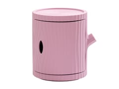 Tavolino in polietilene con vano contenitore&nbsp;QEEBOO - TRONCO PINK - ARCHIPRODUCTS.COM