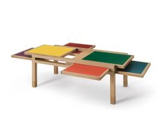 TAVOLINO BASSO DA CAFF� IN LEGNO MASSELLO&nbsp;SCULPTURES JEUX - HEXA - ARCHIPRODUCTS.COM