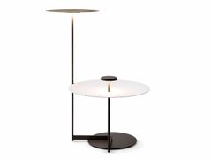 Lampada da terra a LED in metallo con mensola&nbsp;VIBIA - FLAT 5945 GREEN - ARCHIPRODUCTS.COM