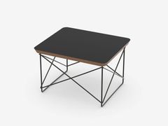 Tavolino rettangolare con piano in HPL e base in acciaio&nbsp;VITRA - OCCASIONAL TABLE LTR BLACK - ARCHIPRODUCTS.COM