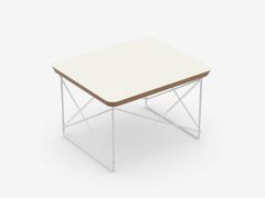 Tavolino rettangolare con piano in HPL e base in acciaio&nbsp;VITRA - OCCASIONAL TABLE LTR WHITE - ARCHIPRODUCTS.COM