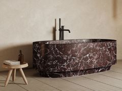 Vasca da bagno centro stanza ovale in marmo&nbsp;ARC 150M - INBANI