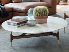 Tavolino rotondo in marmo da salotto JOINT | Tavolino in marmo - PORADA