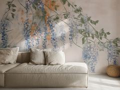 Carta da parati in tessuto non tessuto con motivi floreali&nbsp;CELESTIAL WISTERIA - MULTIGRAFICA ADV