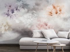 Carta da parati in tessuto non tessuto con motivi floreali&nbsp;FLOWERED NEBULA - MULTIGRAFICA ADV