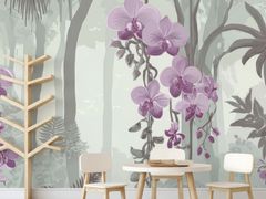 Carta da parati in tessuto non tessuto per bambini&nbsp;ORCHID CANOPY - MULTIGRAFICA ADV