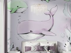 Carta da parati in tessuto non tessuto per bambini&nbsp;SILENT LEVIATHAN - MULTIGRAFICA ADV