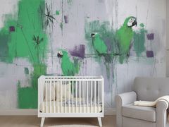 Carta da parati in tessuto non tessuto per bambini&nbsp;TROPICAL PALIMPSEST - MULTIGRAFICA ADV