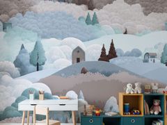 Carta da parati in tessuto non tessuto per bambini&nbsp;VELVET HILLS - MULTIGRAFICA ADV