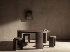 Tavolo rotondo in rovere&nbsp;HIKU DINNER - KANA