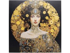 Quadro in vetro&nbsp;ART NOUVEAU LADY 3D - KARE DESIGN