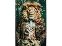 Quadro in vetro&nbsp;MISTER LION - KARE DESIGN