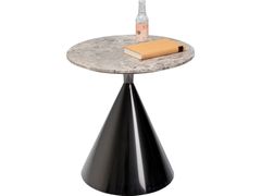 Tavolino in acciaio inox e resina&nbsp;RITA - KARE DESIGN