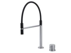 Miscelatore da cucina a due fori in stile moderno con doccetta&nbsp;KITCHEN 422 - QUADRO