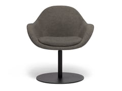 Poltroncina girevole su trespolo in tessuto con braccioli&nbsp;BOWLER - KVN DESIGN FURNITURE