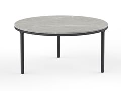 Tavolino da caff� rotondo in pietra sinterizzata&nbsp;PRESTIGE - KVN DESIGN FURNITURE