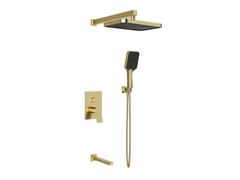 Set doccia in ottone con doccetta e soffione&nbsp;UNIQ  - KALESERAMIK