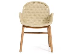 Sedia con braccioli in legno di acacia e corda&nbsp;ALIPA - KAVE HOME S.L.U.
