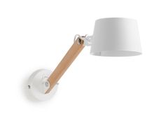 Lampada da parete orientabile in acciaio e legno&nbsp;MUSE - KAVE HOME S.L.U.