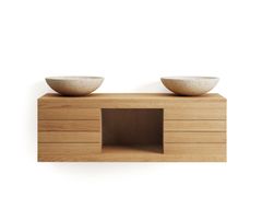 Mobile lavabo sospeso in teak&nbsp;YENIT - KAVE HOME S.L.U.