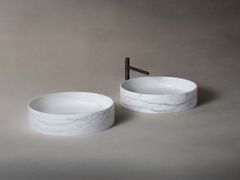 Lavabo da appoggio rotondo in marmo&nbsp;BLESSED CIRCLE - DECORMARMI