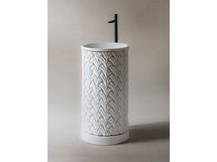 Lavabo rotondo singolo freestanding in marmo&nbsp;PALACE - DECORMARMI