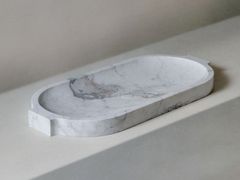 Lavabo ovale da appoggio in marmo&nbsp;SILK - DECORMARMI