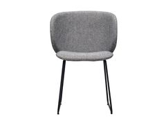 Sedia a slitta imbottita in tessuto&nbsp;DUA - KRISTALIA