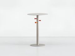Tavolino alto rotondo in alluminio estruso&nbsp;OTTAVO - KRISTALIA