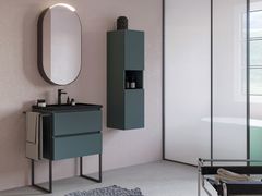 Mobile lavabo da terra in legno con lavabo integrato&nbsp;PLATEA P1 - LEGNOBAGNO
