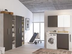 Mobile lavanderia componibile in legno&nbsp;URBAN LAVANDERIA 10 - LEGNOBAGNO