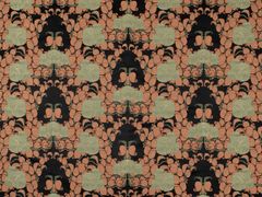 Tessuto damascato in seta&nbsp;LES ROSES - LELIEVRE