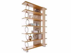 Libreria a giorno autoportante bifacciale in legno in stile moderno LIFT | Libreria autoportante - CAROTI & CO.
