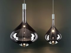 Lampada a sospensione a LED in vetro soffiato&nbsp;SKY-FALL - LODES