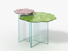 Tavolino in vetro a forma libera&nbsp;MAREA - ACHERUNTIAGLASS