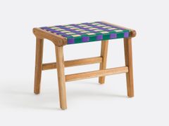 SGABELLO IN TEAK E RESINA&nbsp;BIANCA - LA REDOUTE ITALY