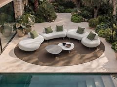 Divano da giardino modulare in tessuto&nbsp;AIR STONE - LAGO