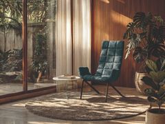 Poltrona in tessuto con schienale alto&nbsp;MEZZ�ARIA - LAGO