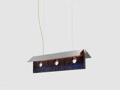 Lampada a sospensione in alluminio e piastrelle di rame smaltato&nbsp;BOLDA ATELIER 01C - LAMBERT & FILS