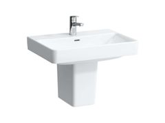 Lavabo rettangolare in ceramica su semicolonna&nbsp;LAUFEN PRO S - LAUFEN BATHROOMS
