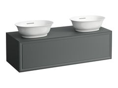 Mobile lavabo doppio con cassetto&nbsp;THE NEW CLASSIC - LAUFEN BATHROOMS