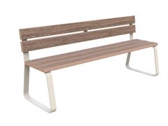 Panchina in WPC con schienale&nbsp;SUNNY - LAZZARI SRL