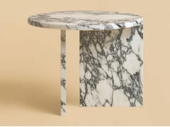 Tavolino rotondo in marmo Arabescato&nbsp;KYUSHU - LEBANTO