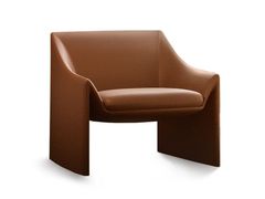 Poltrona in pelle con braccioli&nbsp;MASAMI - LEMA