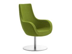 Poltroncina girevole in lana con braccioli&nbsp;VICTORIA - LEYFORM