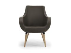 Poltroncina in pelle con braccioli&nbsp;VICTORIA - LEYFORM