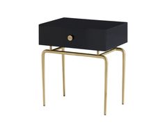 Comodino rettangolare in acciaio e legno con cassetti&nbsp;D�BOURGEOIS�E - ROSET SAS