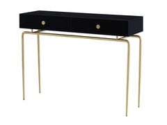 Consolle rettangolare in acciaio e legno con cassetti&nbsp;D�BOURGEOIS�E - ROSET SAS