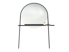 Specchio rotondo in acciaio e vetro da parete&nbsp;GEOFFREY - ROSET SAS