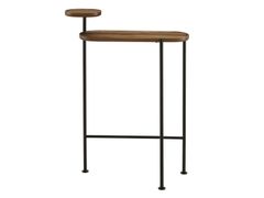 Consolle ovale in acciaio e legno&nbsp;LOOMY - ROSET SAS